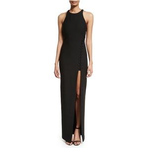 Elizabeth and James Black Dress Long Gown